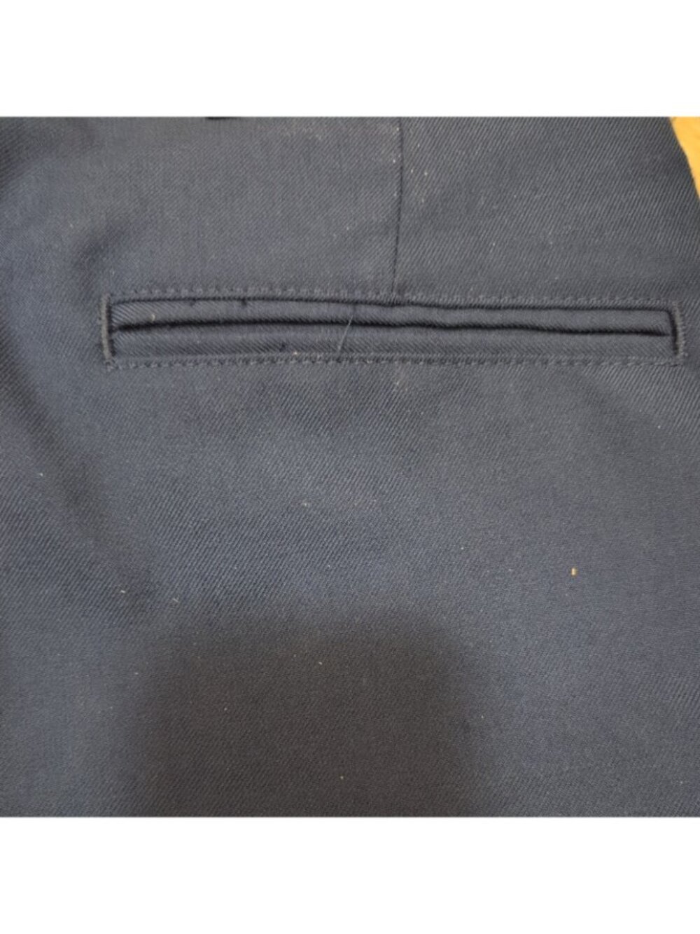 US Army Creighton AB 451 Trousers Officer Mens 38R Pants Dress Blue Yellow Uni - Picture 8 of 11